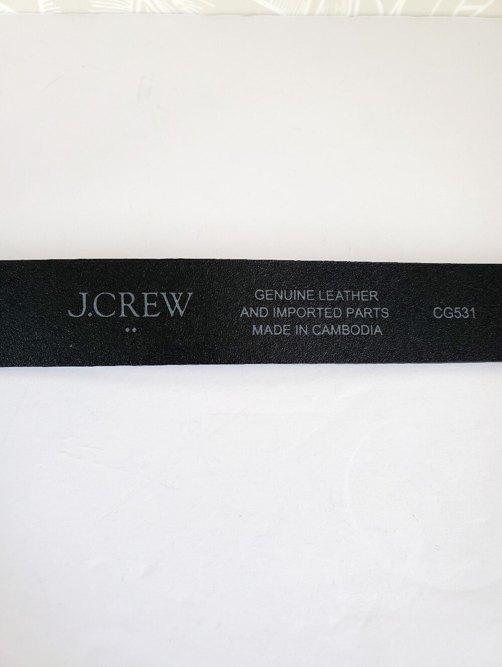 NWT J. Crew Double Keeper Black Suede Leather Belt Women's Medium/Large - Picture 5 of 7